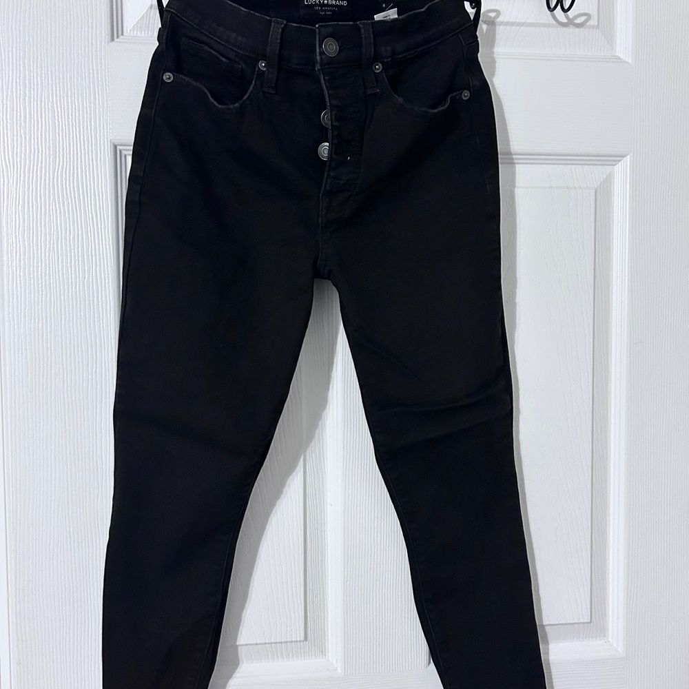 KanCan Women's High Rise Black Jeans